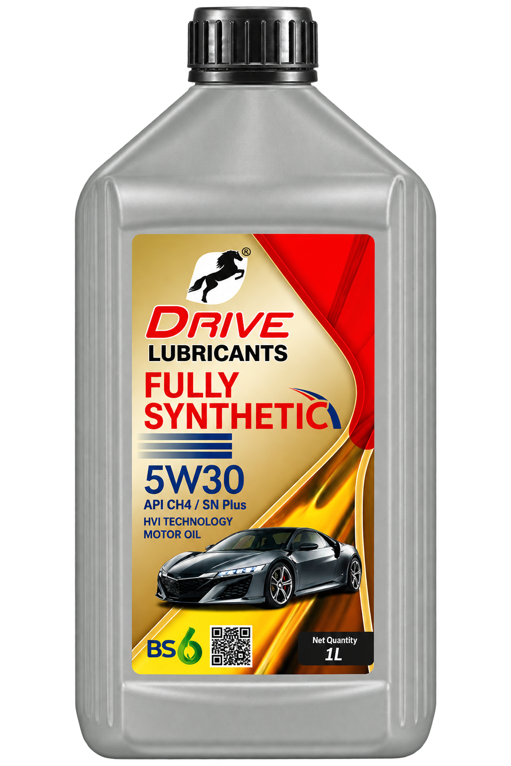 Goldtap 5W 30 BS6 fully synthetic motor oil, API CH4 / SN Plus, 1L pack